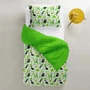 Комплект постільної білизни Cosas на гумці Dino GreenEl-white 160х220 см (DinoGreen_El-white_155)