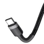 Кабель Baseus Cable USB-C to USB-C Cafule PD2.0 100W 1m Gray/Black (CATKLF-DLG1): Довжина 1 м