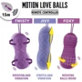 Вагинальные шарики с массажем и вибрацией FeelzToys Motion Love Balls Twisty с пультом ДУ