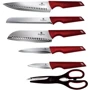 Набор кухонных ножей Berlinger Haus Metallic Line Burgundy Edition 7 предметов (BH 2790): Количество предметов 7