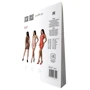 Мини-платье с вертикальным узором Passion BS097 One Size white