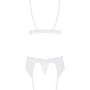 Эротический кружевной комплект Obsessive 810-SEG-2 set white S/M