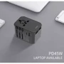 Зарядний пристрій WIWU Wall Charger USB-C+3xUSB 45W UA-304 Travel Universal Adapter 4in1 EU+UK+USA+AUS Plug Black: Особливості Быстрая зарядка, USB-C