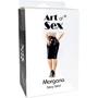Сексуальная виниловая юбка Art of Sex - Morgana с вырезом и шнуровкой, красный, S
