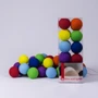 Гирлянда Cotton ball lights на 10 шаров 2,7м, Rainbow: Применение Для дома