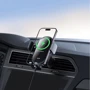 Держатель Baseus Car Holder Air Vent Wireless Charger LightChaser 15W Black (C40355900121-00) фото 7