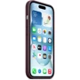 Чохол для iPhone Apple iPhone 15 FineWoven Case with MagSafe - Mulberry (MT3E3ZM/A): Колір бордовый