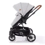 Коляска-трансформер Lorelli S-500 SET с автокреслом (grey/black cross): Ширина шасси 64 см