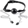 Fetish Fantasy Series Ball Gag & Nipple Clamps кляп с зажимами для сосков
