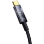 Кабель Baseus Cable USB-C to USB-C Explorer Series Auto Power-Off 100W 1m Black (P10319703111-00): Довжина 1 м