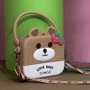 Сумка PRC Bear Strawberry 12.5x14x4 brown фото 4