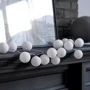 Гирлянда Cotton ball lights на 20 шаров 3,8м, White