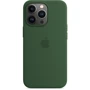 Чохол для iPhone Apple Silicone Case with MagSafe Clover (MM2F3) for iPhone 13 Pro: Колір зелений