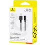 Кабель Baseus USB Cable to Lightning Silky Series 2.4A 2m Black (P10377702113-01) фото 4