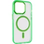 Чохол для iPhone Epik TPU Iris with MagSafe Light Green для iPhone 14 Pro Max: Колір зеленый