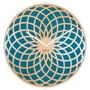 Настінний годинник NeXtime Sun Small Turquoise Ø35 см (3150TQ)