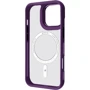 Чехол для iPhone Proove Clear Essence Case with Magnetic Ring Deep Purple for iPhone 16 Pro: Материалы Пластик и силикон