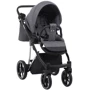 Коляска 2 в 1 Adamex Belissa Special Edidion (Chrome) PS-609 графіт - графіт шкіра (перфорація): Стать дитини Унисекс