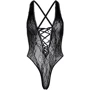 Кружевной тедди Leg Avenue OS Black