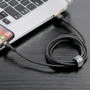 Кабель Baseus USB Cable to Lightning 2.4A 1m Gold/Black (CALKLF-BV1) фото 5