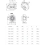 Вытяжной вентилятор Binetti FDC-150M (616м3/ч,выс.давления,мет.): Назначение Бытовой
