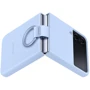 Чехол для телефонов Samsung Silicone Cover with Ring Arctic Blue (EF-PF721TLEGUA) for Samsung F721 Galaxy Flip 4: Цвет синий