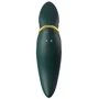 Вибратор 2в1 с язычком Zalo - Hero Jewel Green (кристалл Swarovski)