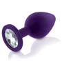 Набор анальных пробок с кристаллом Rianne S: Booty Plug Set Purple
