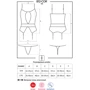 Прозрачный корсет с подвязками Obsessive 812-COR-1, Черный, S/M