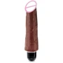 Реалистичный вибратор King Cock 8'' Vibr Stiffy, 21х6 см, коричневый