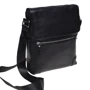 Мужская сумка планшет Borsa Leather черная (k10013-black)
