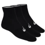 Шкарпетки Asics 3PPK Quarter (155205-0900) 39-42 (25-27) 3 пари чорні