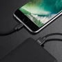 Кабель Hoco USB Cable to Lightning U55 2.4A 1m Black: Длина 1 м