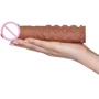 Насадка на член LoveToy Pleasure X-Tender Penis Sleeve Add 2" Brown