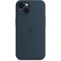 Чехол для iPhone Apple Silicone Case with MagSafe Abyss Blue (MM293) for iPhone 13: Цвет синий