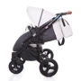Универсальная коляска 2-в-1 Broco Capri white: Ширина шасси 59.5 см