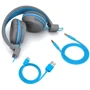 Навушники JLab JBuddies Studio Wireless Graphite/Blue (IEUHBSTUDIORGRYBLU4): Тип конструкції накладные