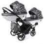 Универсальная коляска для двойни 2 в 1 Junama Glow Duo Slim 05, черный с золотым (J-G-DUOs-05): Количество блоков 2
