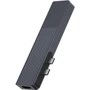 Адаптер Rapoo Adapter UCM-2003 Dual USB-C to 2xUSB-C+2xUSB3.0+HDMI+SD+MicroSD Black: Интерфейс подключения USB-C
