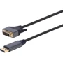 Кабель и переходник Cablexpert DisplayPort - DVI (M/M), 1.8 м, Black (CC-DPM-DVIM-4K-6): Тип кабель