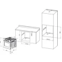 Духовой шкаф электрический ELEYUS MILA 6009 IS: Размеры 59.5х59.5х57.5 см