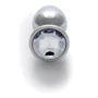 Металлическая анальная пробка Ouch! Heart Gem Silver - Diamond, S