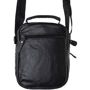 Мужская сумка через плечо Keizer черная (K18016-black): Фактура Матовая, Зернистая