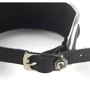 Ошейник из натуральной кожи со стразами и кольцом Art of Sex - Collar Ring