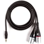 Готовый кабель D'addario PW-MPXLR-06 Custom Series 1/8" to Dual XLR Audio Cable (1.8m)