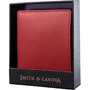 Мужское портмоне Smith&Canova красное (FUL-26826-red-black): Материал Натуральная кожа