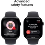 Apple Watch Series 11 GPS + Cellular 42mm Jet Black Aluminium Case with Black Sport Band - M/L (MF854)
