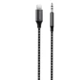 Кабель Proove Adapter Lightning для 3.5mm SoundMesh 1m Gray