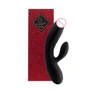 Гибкий вибратор кролик с двумя моторами FeelzToys Lea Rabbit Vibrator Black