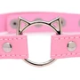Чокер Master Series Kinky Kitty Ring Slim Choker Pink